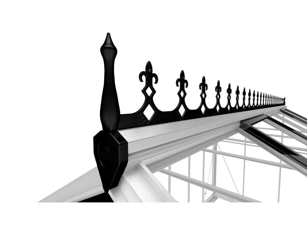 Royal Well Victoriaanse Nok Gartner 21.4 Zwart Gecoat - Afbeelding 1